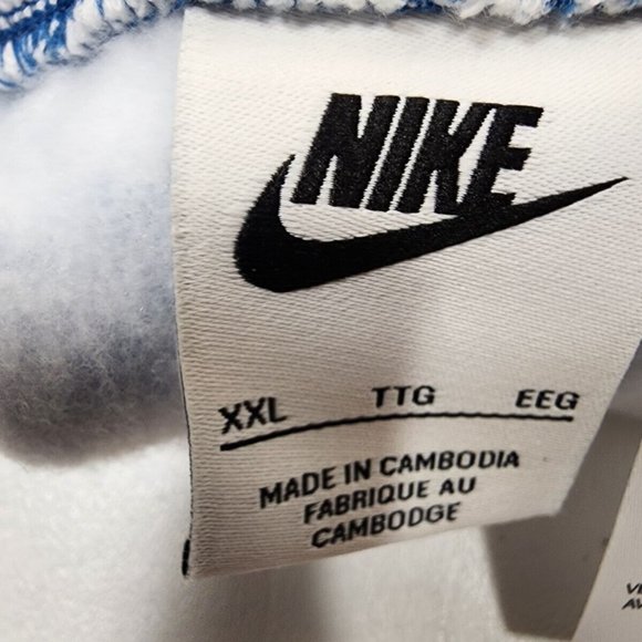 Nike Sportswear All Over Print Shorts Blue White DM6885-407 Men’s Size 2XL NWT - Picture 9 of 13